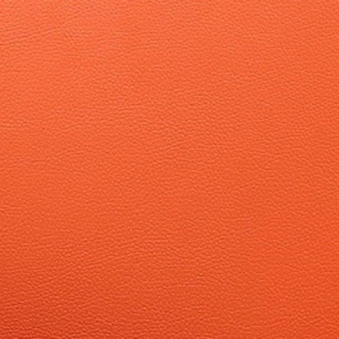 Fauteuil pivotant moderne en cuir vegetalien Pelo, orange - Lot de 2