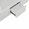 Daniel Lift-Top Coffee Table with LED Lighting and 4 Drawers,White | Daniel table basse relevable – table basse avec eclairage LED et 4 tiroirs, blanc