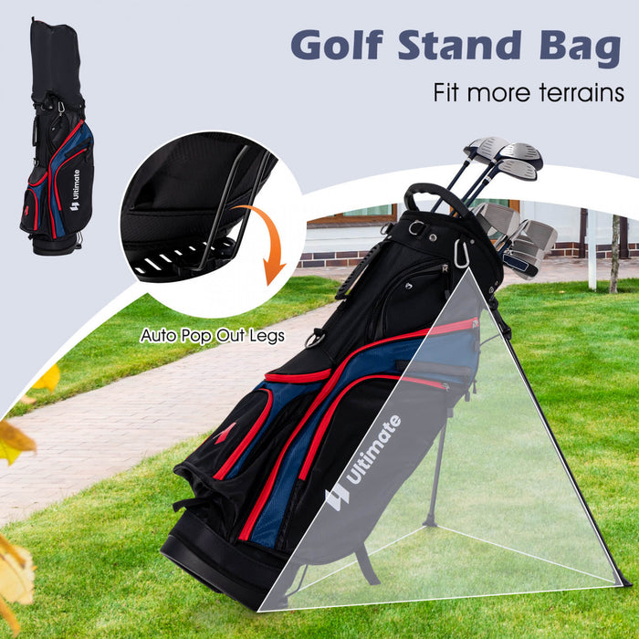 Ultimate Men's Complete Golf Club Set Golf Club Package Set Incl 460cc Avec Capuchon Bleu