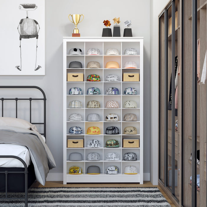 Support de rangement de Prepac pour 40 paires de chaussures - blanc