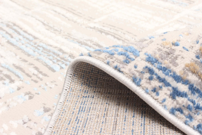 Tapis Contemporain/Moderne Quinn 8'0\" x 10'0\" en Bleu