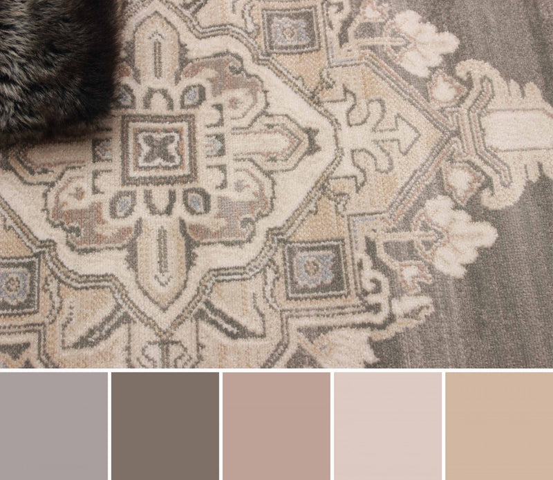 Carpette longue Addie beige - 2 pi 8 po x 8 pi 2 po  