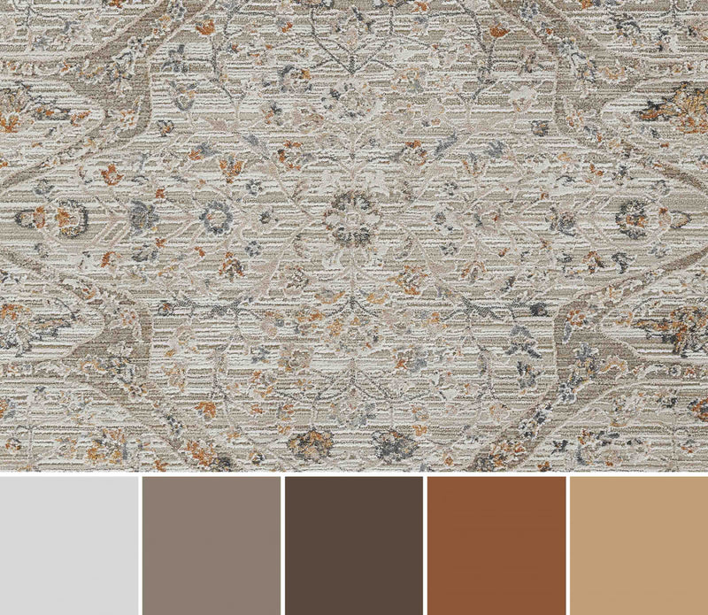 Tapis Traditionnel Margaux 7'10\" x 10'10\" en Ivoire