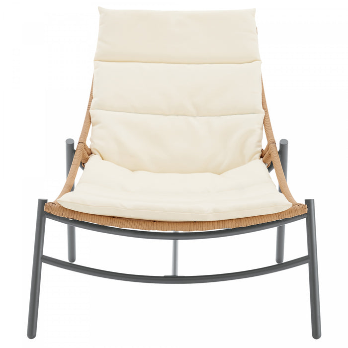 Ensemble de conversation moderne Sunset 3 pieces en creme