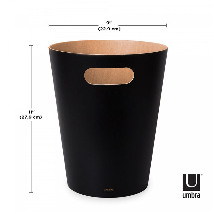 Poubelle Woodrow de Umbra - noire