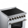 Forno Massimo 30 Inch Freestanding Electric Range, 5 radiant burners, 4.32 cu.ft., White -FFSEL6020-30WHT | Cuisiniere electrique Massimo de 30 po, 5 foyers radiants, 4,32 pi³, blanc - FFSEL6020-30WHT