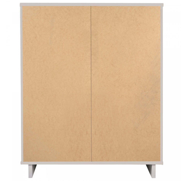 Commode Granville Moderne 38\" en gris clair (5 tiroirs)