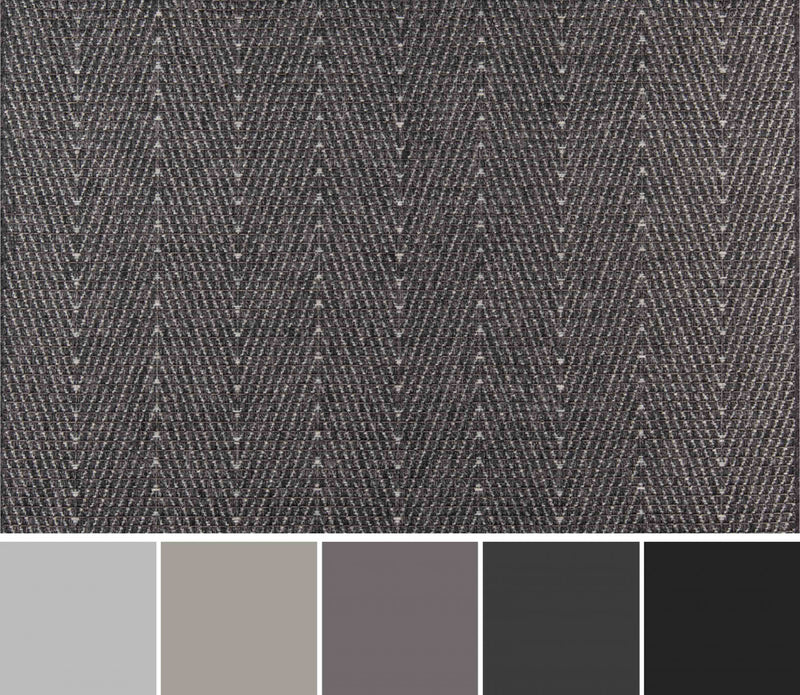 Tapis Contemporain Raven 6'7\" x 9'6\" en Gris