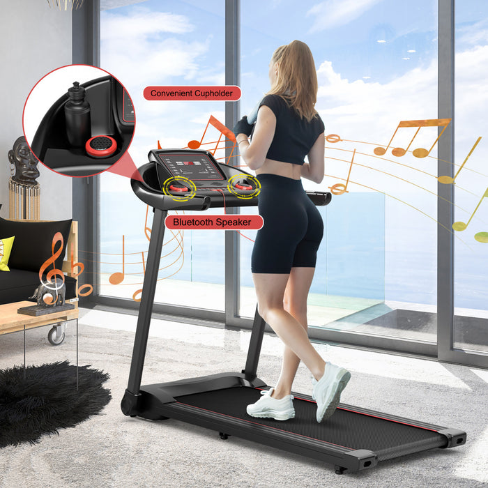 Machine De Course Electrique De Marque Superfit De 2,28 Cv Tapis De Course Avec Haut-parleur Bluetooth Controle Via Une Application