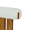 Sophia Indoor Modern Rubberwood Bar Stool Set of 2 with Supportive Backrest,Ivory&Walnut | Sophia – Lot de 2 tabourets de bar modernes d’interieur en bois d’hevea avec dossier de soutien, couleur ivoire et noyer