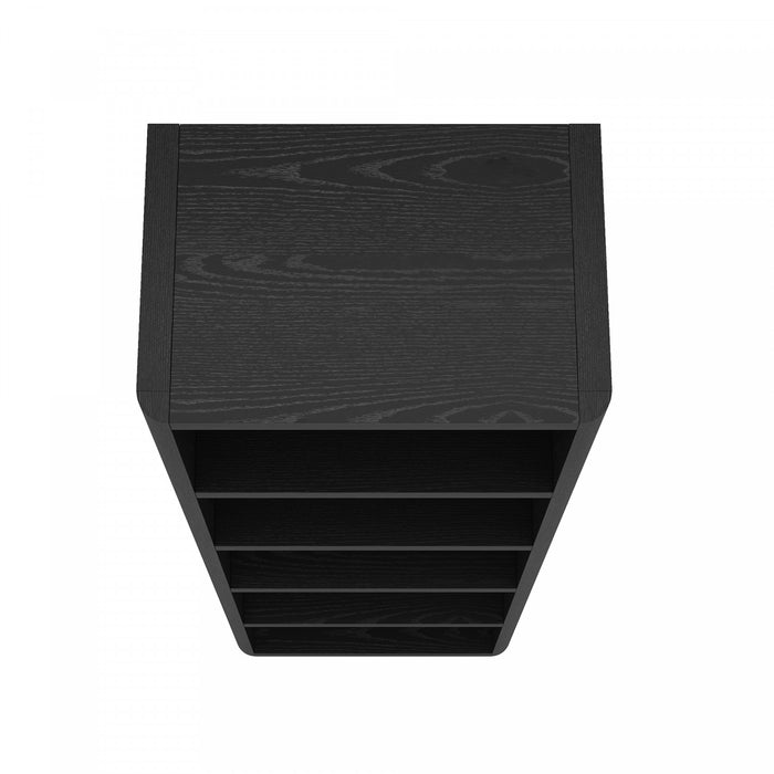 Bibliotheque ouverte moderne Rivington 28\" en noir - Lot de 2