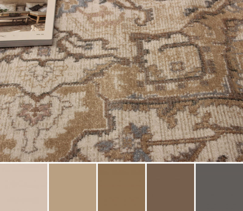 Carpette Stassie ivoire - 8 pi 0 po x 10 pi 0 po   