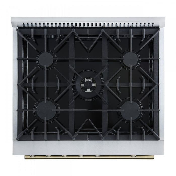 Cuisiniere a gaz Giovanni 30 pouces blanche, 4,32 pi³ – FFSGS6274-30WHT