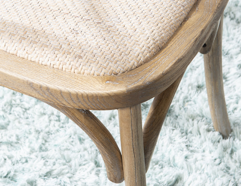 Chaise d’appoint de salle à manger Bentwood grise - ensemble de 2