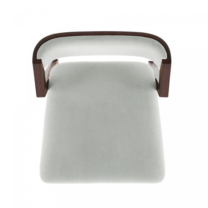 Tabouret de bar moderne Patricia en bois avec revetement en tissu blanc Glacier