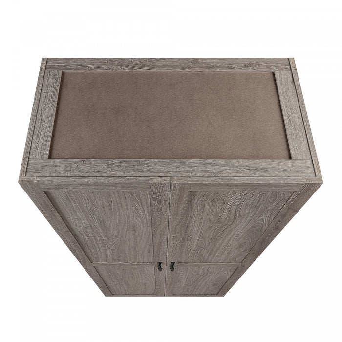 Armoire de rangement Cornelia Modern 30\" en gris (4 etageres)