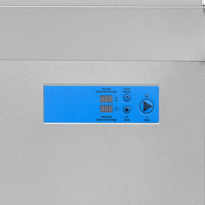 Lave-vaisselle Commerciale a capot, capacite de cuve de 26 L, 3 cycles de lavage differents – FCMDW0031