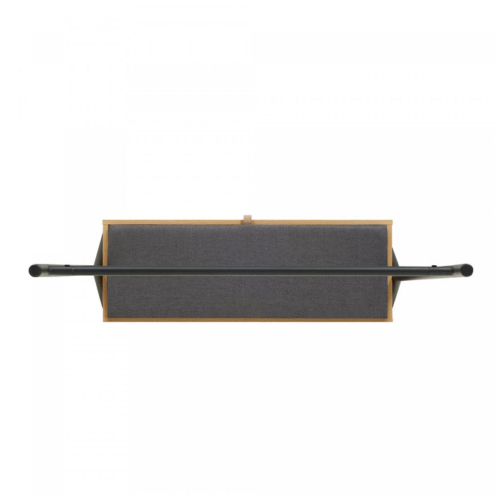Placard suspendu ouvert Paloma Modern 38\" en chene clair