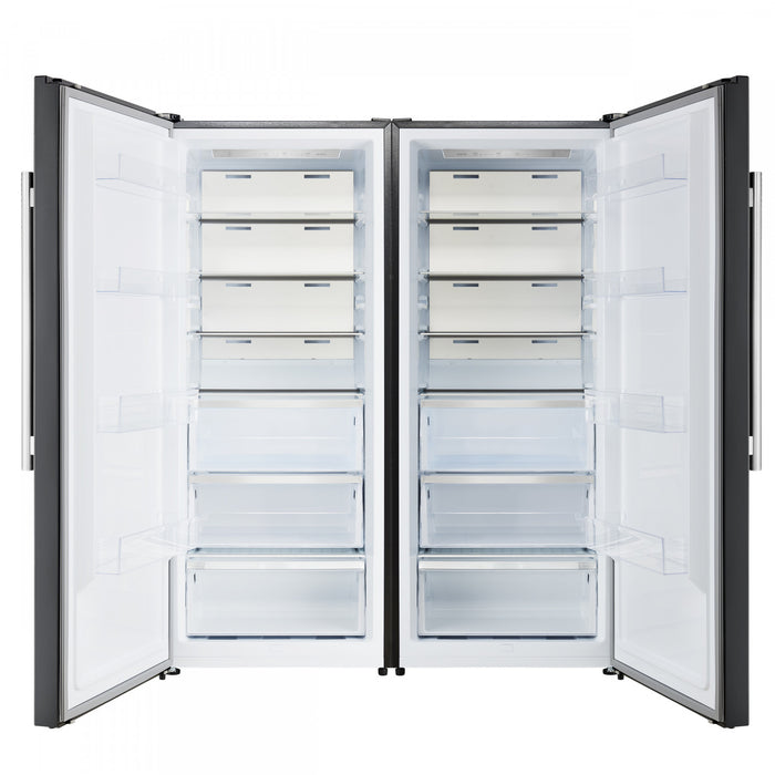 Refrigerateur/congelateur convertible Maderno de 60 po, noir, 27,2 pi³ – FFFFD1722-60MG-BLK