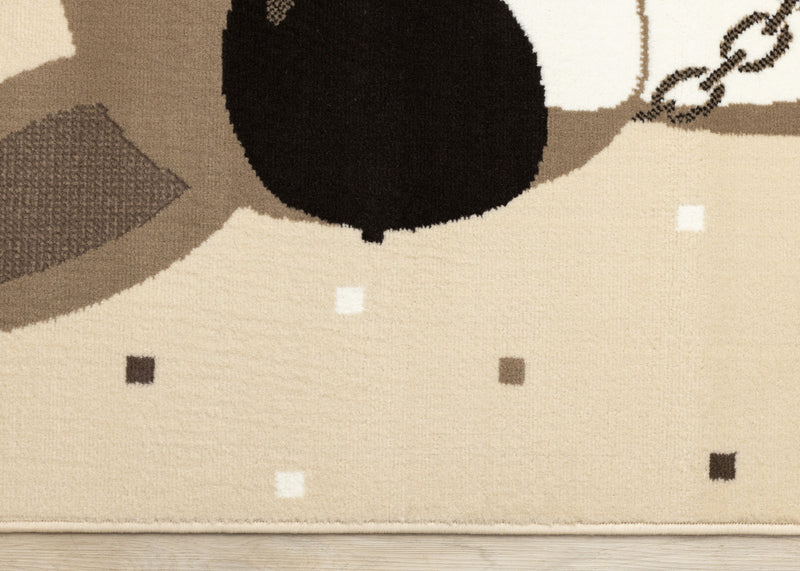 Carpette Forte à motif de chien confiant pour enfants - 3 pi 11 po x 5 pi 7 po