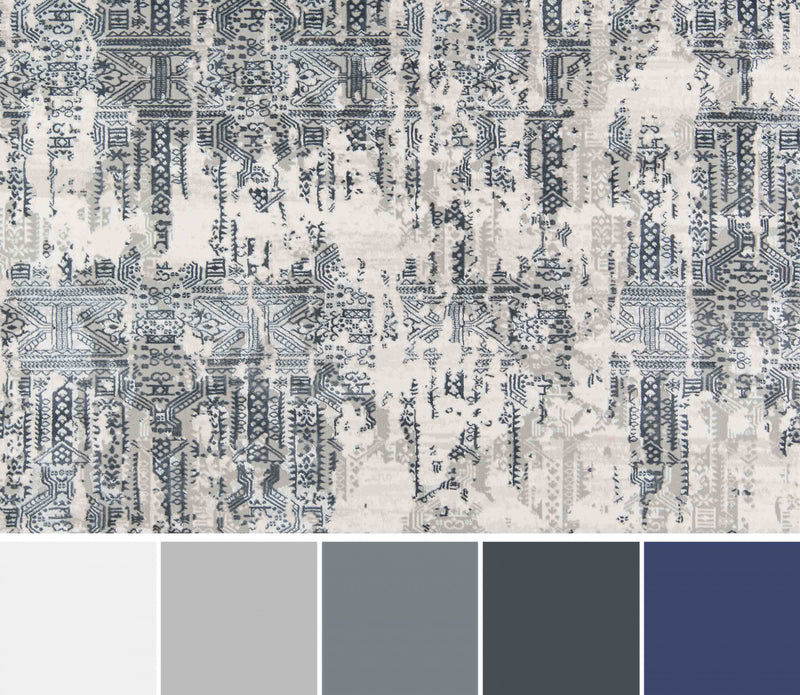 Tapis Traditionnel Claudia 2'2\" x 7'7\" en Gris