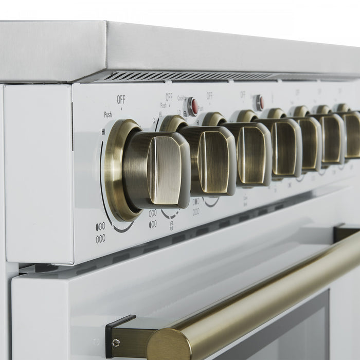 Cuisiniere electrique Paolo 36 pouces, blanche, 5,44 pi³ - FFSEL6011-36WHT