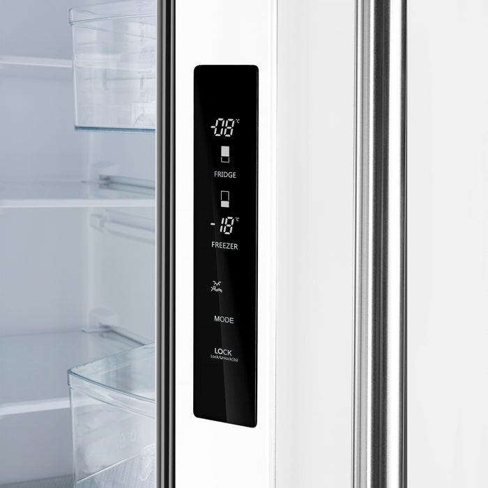 Refrigerateur Espresso Gallipoli de 30 po a portes francaises, blanc, 17,5 pi³ – FFFFD1974-31WHT