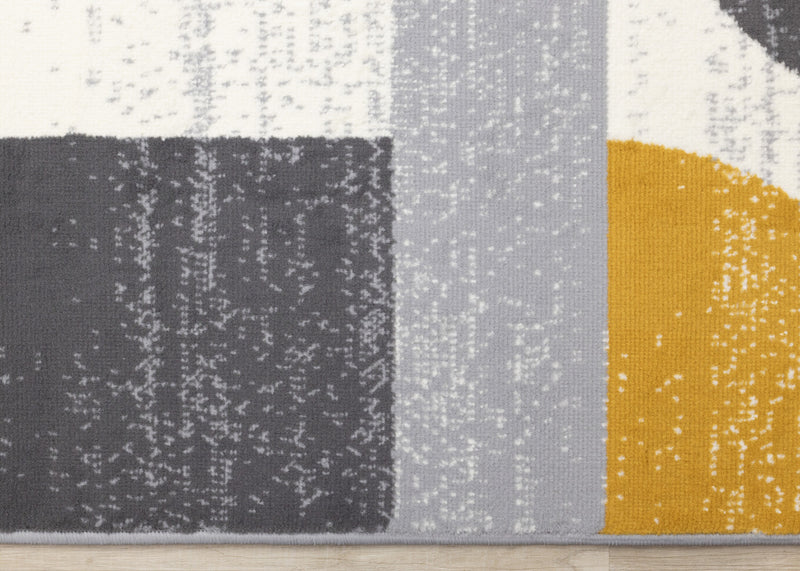 Carpette Florence à motifs géométriques - 4 pi 7 po x 6 pi 7 po