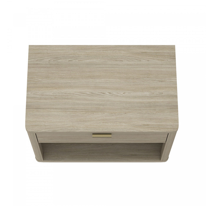 Table de nuit Evelyn Moderne 32\" en naturel (1 tiroir)