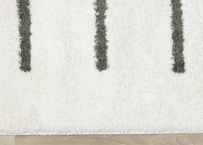 Carpette douce Taylor à motif de lignes - 6 pi 7 po x 9 pi 6 po