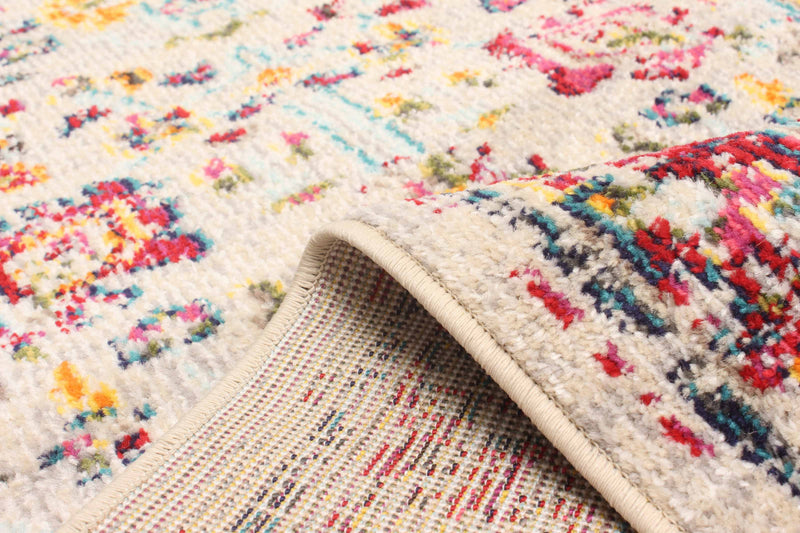 Tapis de Couloir Traditionnel Jasmine 2'8\" x 8'2\" en Ivoire