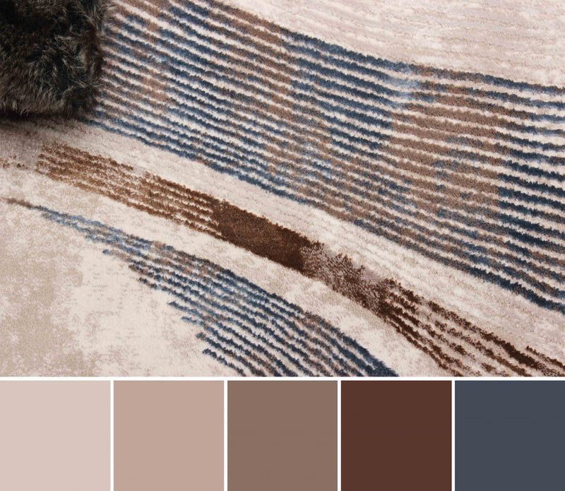 Carpette Amara taupe - 5 pi 0 po x 8 pi 0 po  