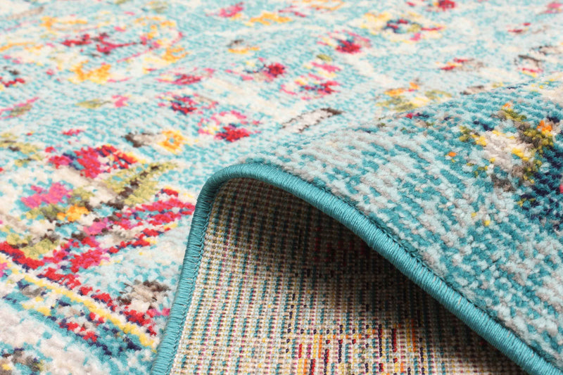 Tapis Traditionnel Jasmine 5'0\" x 8'0\" en Bleu