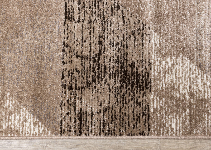 Carpette May à motifs géométriques vieillis - 7 pi 10 po x 10 pi 6 po