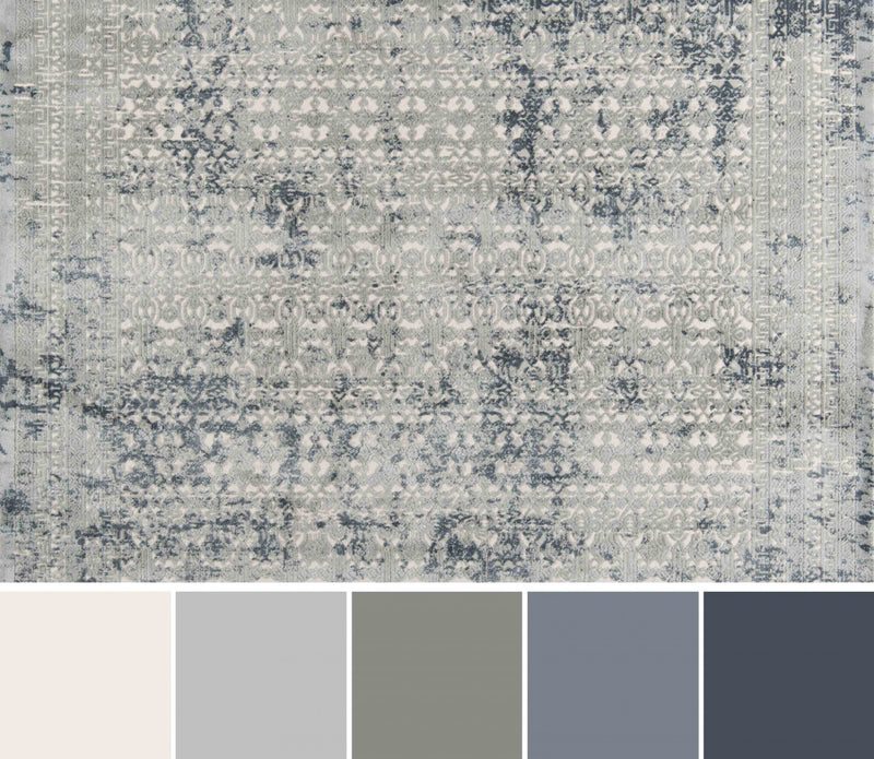 Tapis Traditionnel Mabel 5'1\" x 7'7\" en Vert