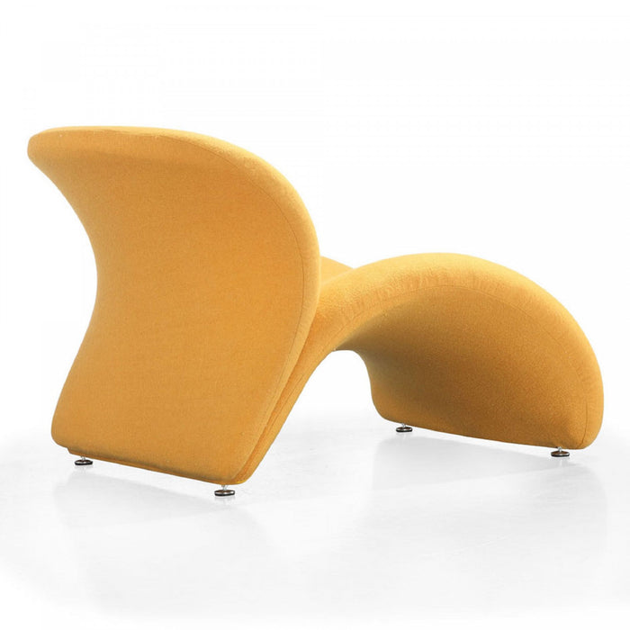 Fauteuil d’appoint moderne Rosebud 1 piece en fuchsia, rouge et jaune