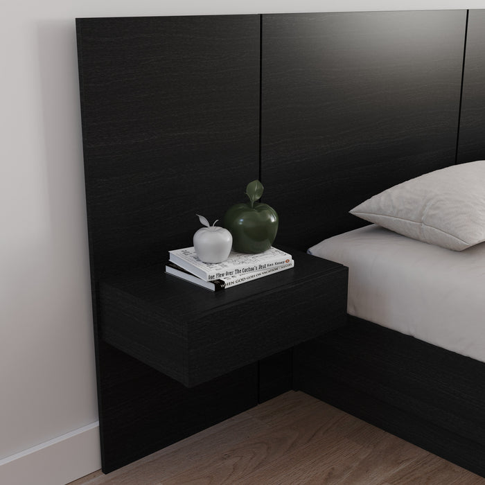 Panneau d'extension et table de nuit Milano