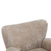 Wingate Cozy Wingback Armchair with Premium Fabric and Solid Wood Legs, Beige Brown | Wingate Fauteuil Aile Confortable en Tissu Premium et Pieds en Bois Massif, Brun Beige