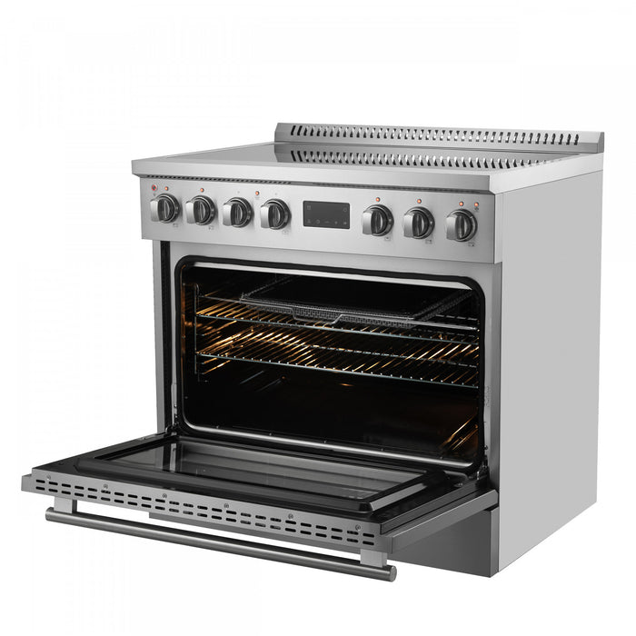 Cuisiniere a induction Torino de 36 po, acier inoxydable – FFSIN0936-36