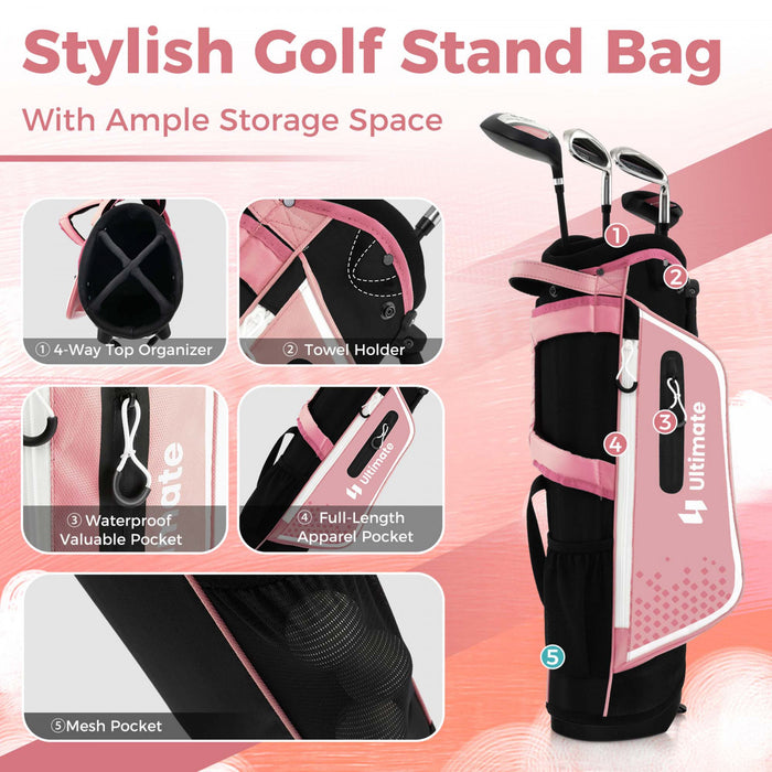 Ultimate Kids Golf Practice Set Junior Complete Golf Club Set Pour Enfants Ages De 5 A 7 Ans