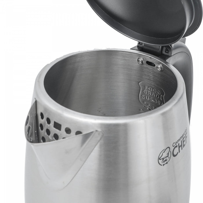 Bouilloire sans fil CHK Serie commerciale Chef 1,7 L en acier inoxydable