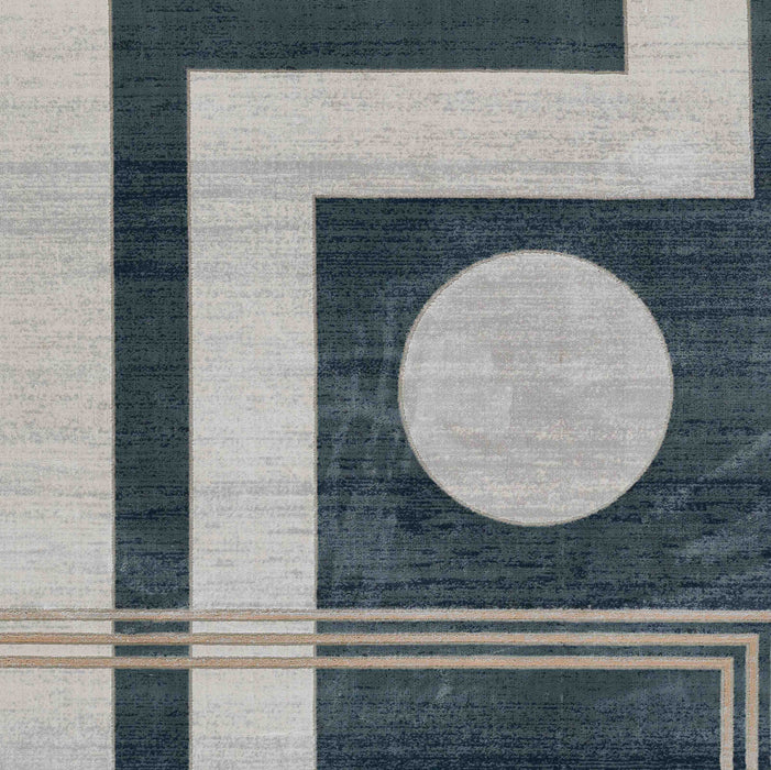 Tapis Contemporain Erisa 8'11\" x 12'6\" en Bleu