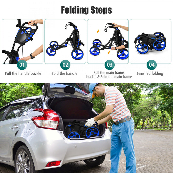 Chariot De Golf 4 Roues Goplus