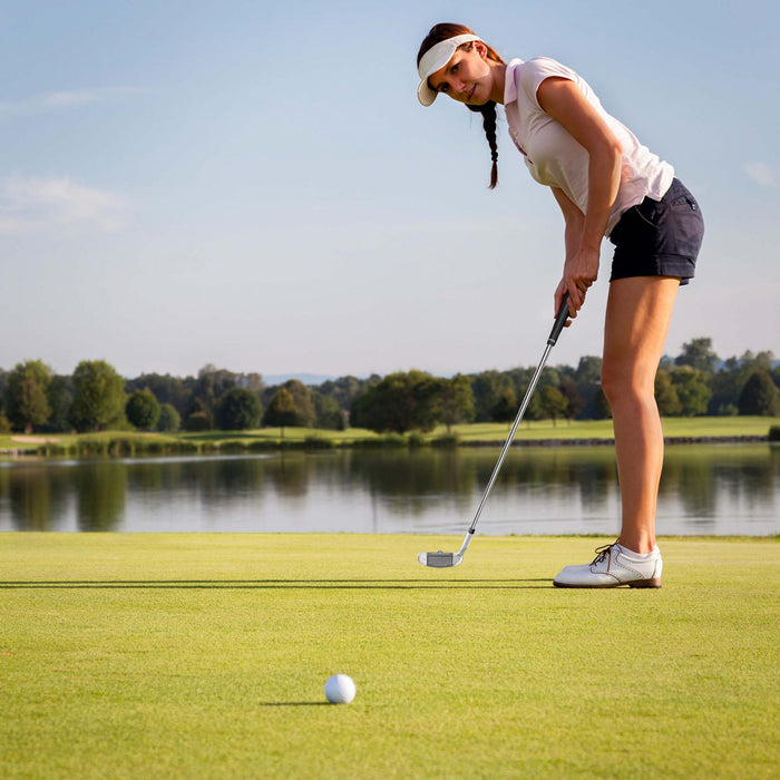 Ultimate Golf Chipper Droite Chipping Club En Acier Inoxydable Tete Battant Ligne D'aide