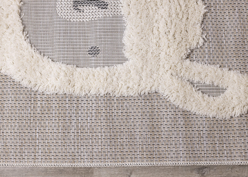 Carpette à motif lama pour enfants - 5 pi 3 po x 7 pi 7 po