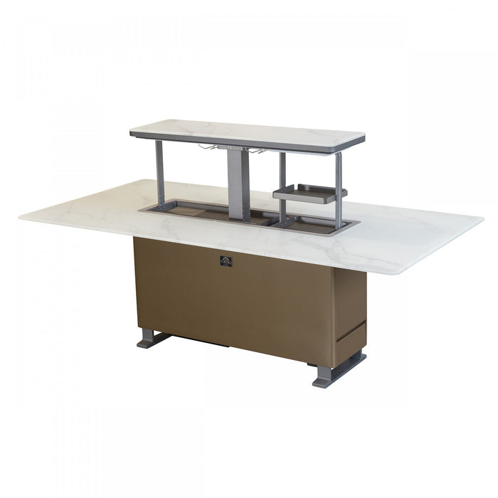 Table a manger intelligente Cinetico blanche, refrigerateur et congelateur de 5,3 pi³-FDTFR7044-86WHT