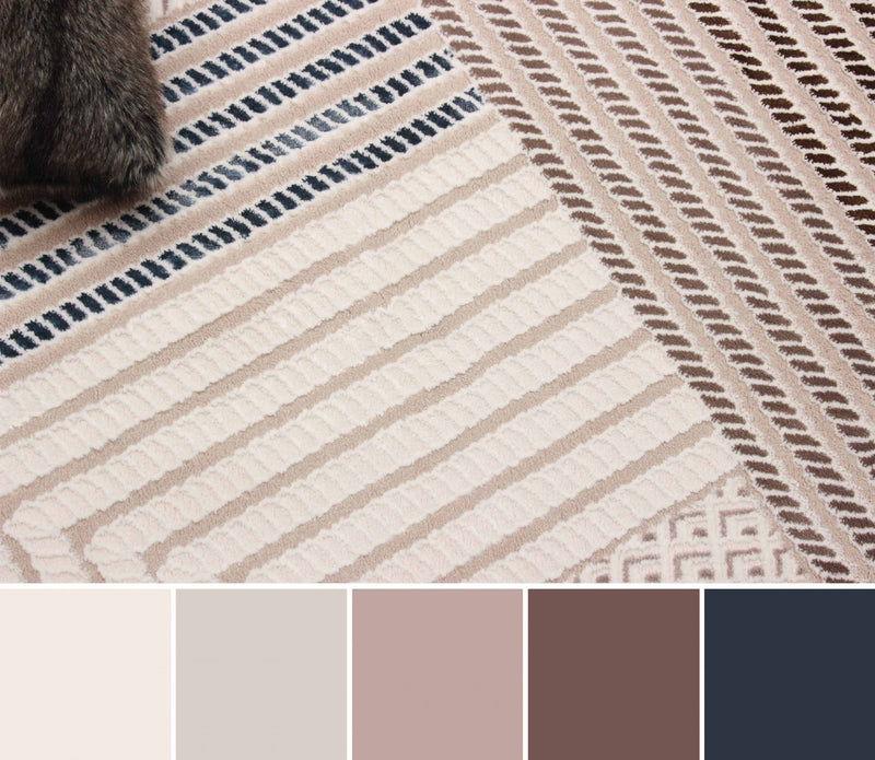 Carpette Bentley ivoire - 5 pi 0 po x 8 pi 0 po   