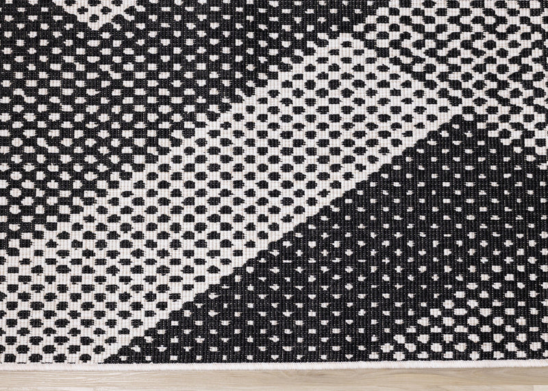 Carpette Brooke à motif de chevron recto verso pour l'extérieur - 7 pi 10 po x 11 pi 2 po