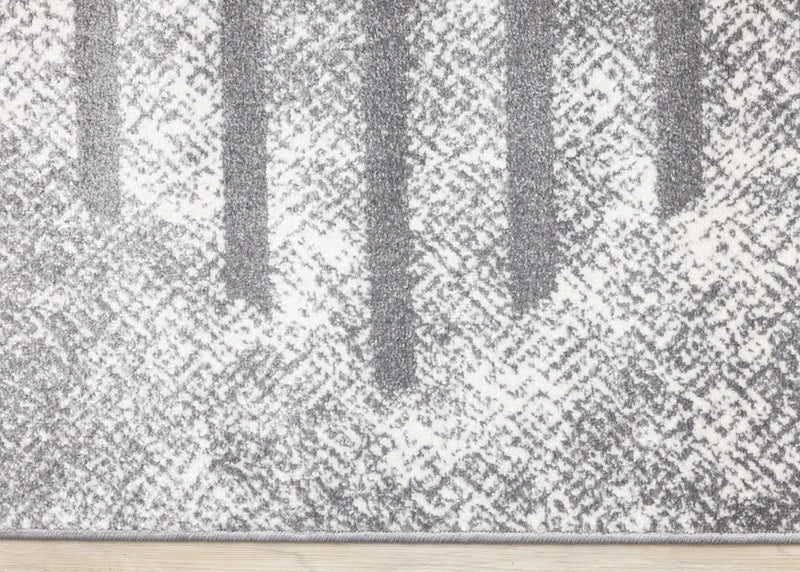 Carpette Covington à motifs de lignes géométriques vieillies pour l'intérieur - 7 pi 10 po x 10 pi 6 po