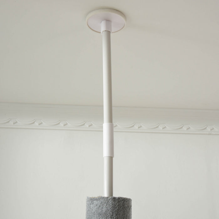 Pawhut Arbre A Chat A 4 Niveaux Du Sol Au Plafond, Grande Tour Pour Chat Avec Griffoir, Rembourrage En Peluche, Jouet Balle, Condo Pour Chat Pour Chats D'interieur, Gris Clair